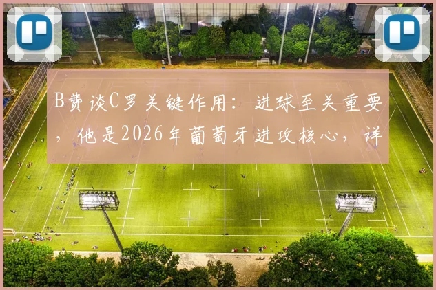 B费谈C罗关键作用：进球至关重要，他是2026年葡萄牙进攻核心，详解其对球队影响